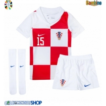 Maglie da calcio Croazia Mario Pasalic #15 Prima Maglia Bambino Europei 2024 Manica Corta (+ Pantaloni corti)